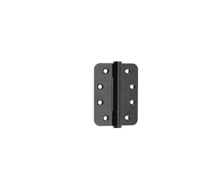 Frelan Certifire Stainless Steel Grade 13 Radiused Polymer Bearing Hinges 3 Knuckle (PCK 3) 102x76x3mm Blac - Black