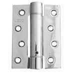 Jedo Steel Single Action Spring Hinges 102x76x2.7mm (PK of 3) Polished Chrome