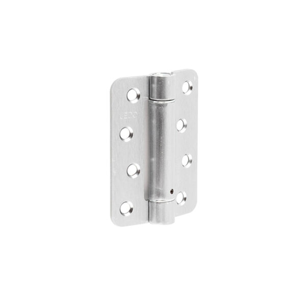 Frelan Jedo Steel Radiused Single Action Spring Hinges 102x76mm (PK of 3) Satin Chrome