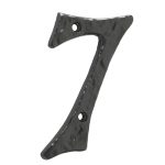 Antique Door Numerals 7 Black No. 7