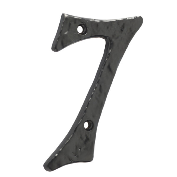 Antique Door Numerals 7 Black No. 7