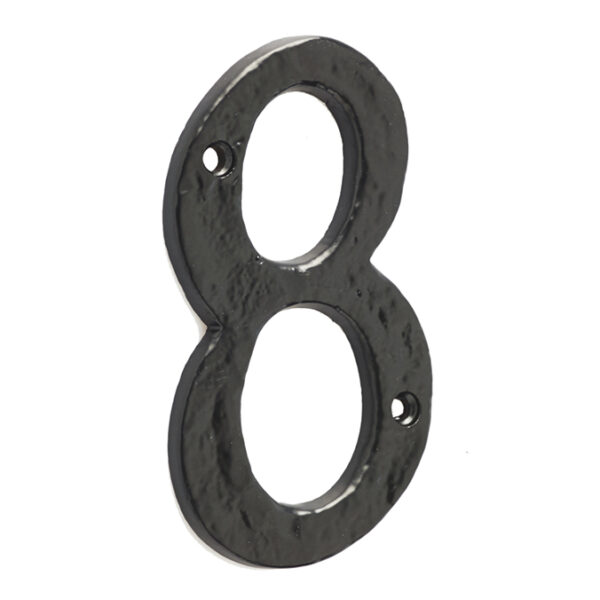 Antique Door Numerals 8 Black No. 8