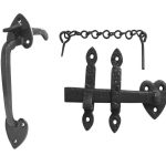 Antique Gate Catches 195mm Black