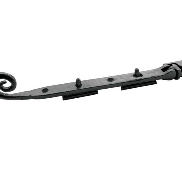 Antique Range Curly Tail Casement Stays 200mm Black