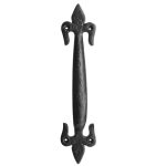 Fleur De Lys Pull Handles 170mm Black