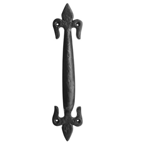 Fleur De Lys Pull Handles 170mm Black