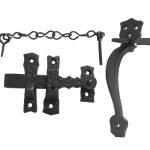 Antique Gate Catches 156mm Black