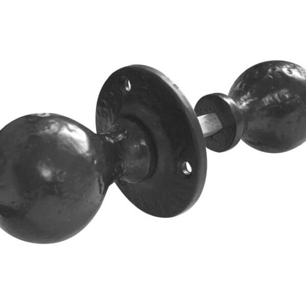 Antique Ball Rim Knobs 46mm dia Black