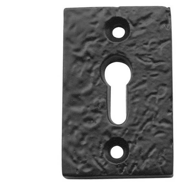 Antique Rectangular Escutcheons 50x32mm Black