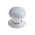 Jedo Porcelain Mortice Door Knobs White
