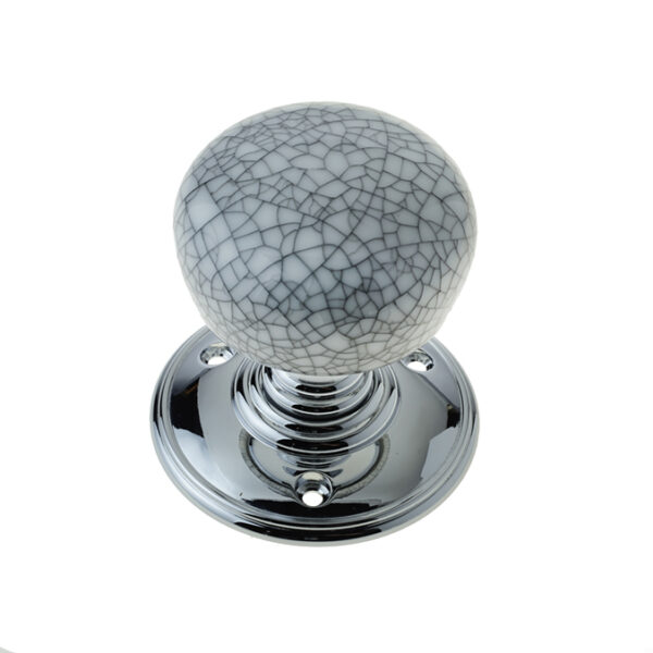 Jedo Porcelain Mortice Door Knobs Grey