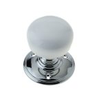 Jedo Porcelain Mortice Door Knobs White Porcelain