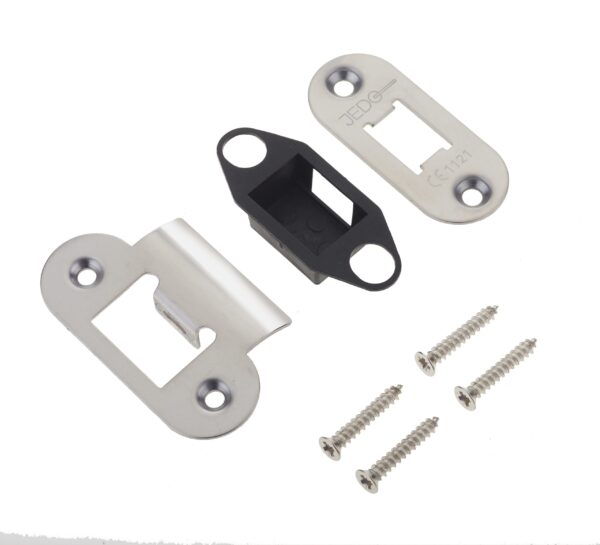 Frelan Radiused Accessory Packs for Heavy Duty Tubular Latches Polished Stainless Steel - (Jedo)