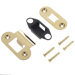 Radiused Accessory Packs for Heavy Duty Tubular Latches Brass Finish - (Jedo)