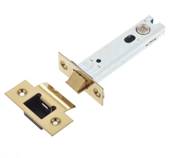 Frelan Jedo Heavy Duty Tubular Latches - 45 Degree Short Travel 102mm Brass Finish