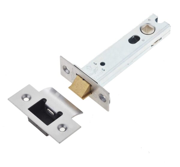 Frelan Jedo Heavy Duty Tubular Latches - 45 Degree Short Travel 102mm Satin Stainless Steel