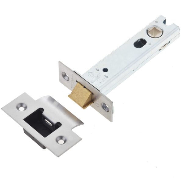 Jedo Heavy Duty Tubular Latches - 45 Degree Short Travel 102mm Satin Stainless Steel