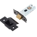 Jedo Heavy Duty Tubular Latches - 45 Degree Short Travel 64mm Black