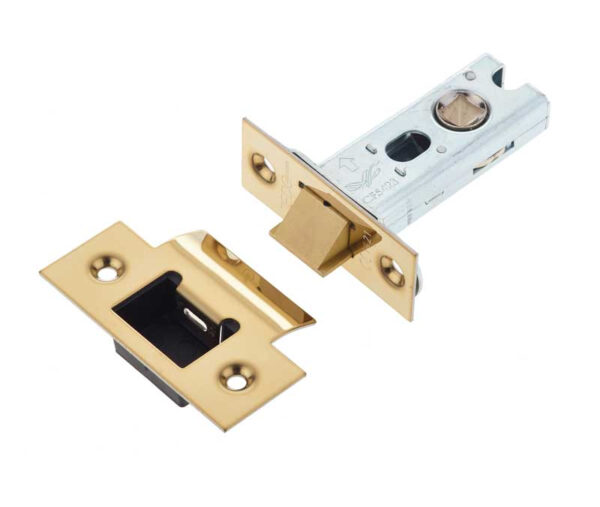 Frelan Jedo Heavy Duty Tubular Latches - 45 Degree Short Travel 64mm Brass Finish