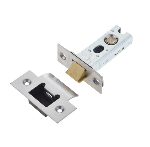 Frelan Jedo Heavy Duty Tubular Latches - 45 Degree Short Travel 64mm Satin Stainless Steel