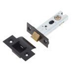 Jedo Heavy Duty Tubular Latches - 45 Degree Short Travel 76mm Black