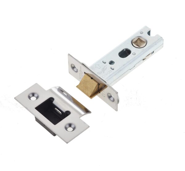 Frelan Jedo Heavy Duty Tubular Latches - 45 Degree Short Travel 76mm Polished Stainless Steel
