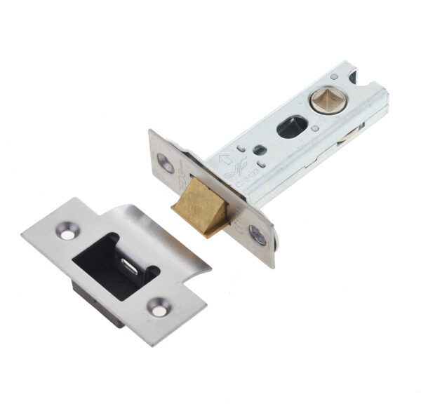 Frelan Jedo Heavy Duty Tubular Latches - 45 Degree Short Travel 76mm Satin Stainless Steel