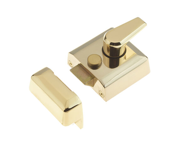 Frelan Narrow Stile Night Latches 66mm Polished Brass