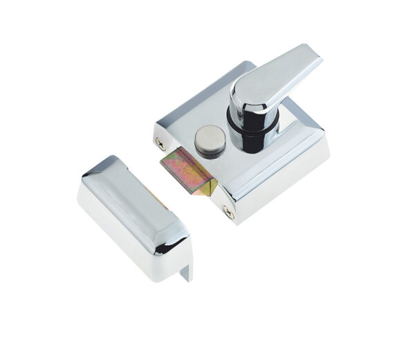 Frelan Narrow Stile Night Latches 66mm Polished Chrome