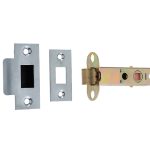 Jedo Double Sprung Tubular Latches 150mm Polished Brass / Satin Chrome