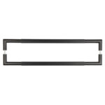 Three One Six Linear Pull Handles 600x25mm Back to Back Black