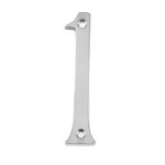 Jedo 75mm Screw Fix Numerals Satin Chrome No. 1