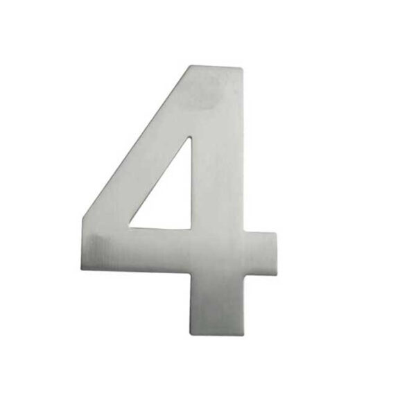 150mm Numerals SSS Finish 150mm Satin Stainless Steel No. 4