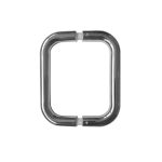 Stainless Steel 19mm D Shape Pull Handles B2B Fixing 425x19mm Polished Stainless Steel