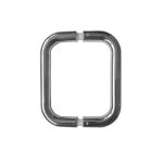 Stainless Steel 22mm D Shape Pull Handles B2B Fixing 425x22mm Polished Stainless Steel