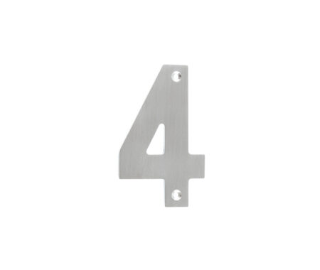 Frelan 100mm Numerals SSS Finish 100mm Satin Stainless Steel No. 4