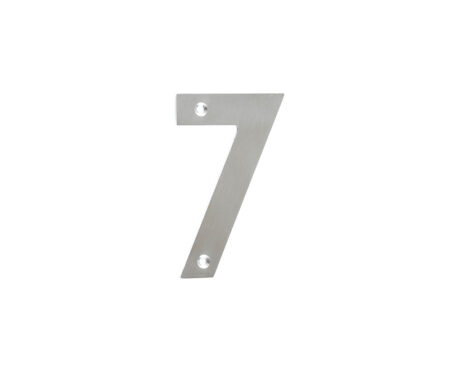 Frelan 100mm Numerals SSS Finish 100mm Satin Stainless Steel No. 7