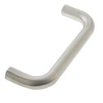 Stainless Steel 19mm D Shape Pull handles Grade 304 B/T Fixing 225x19mm Satin Stainless Steel