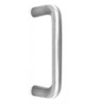Stainless Steel 22mm D Shape Pull handles Grade 304 600x22mm Satin Stainless Steel