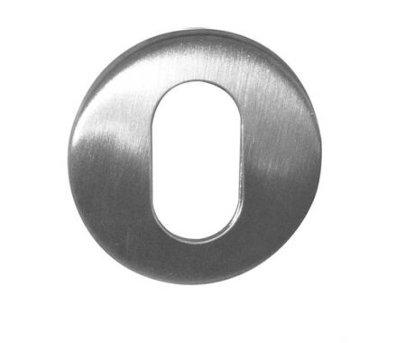 Stainless Steel Oval Profile Escutcheons Grade 304 52x8mm Satin Stainless Steel