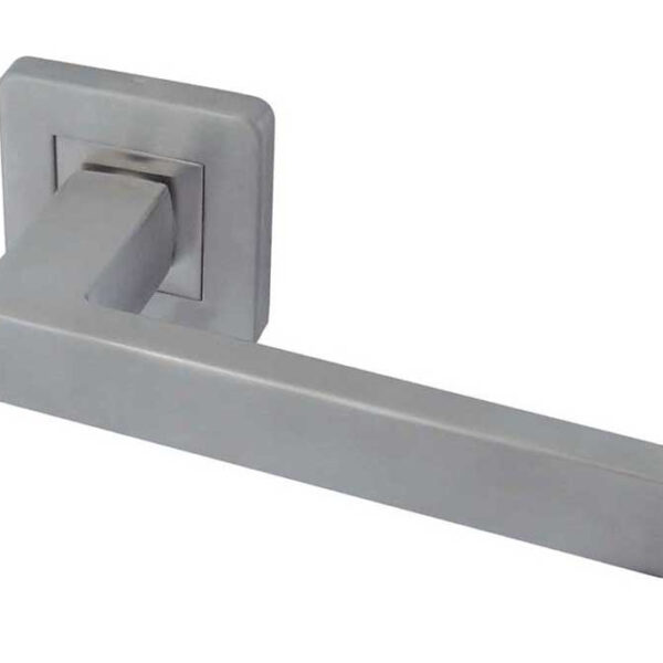 Sirius Door Handle on Rose Grade 304 Satin Stainless Steel