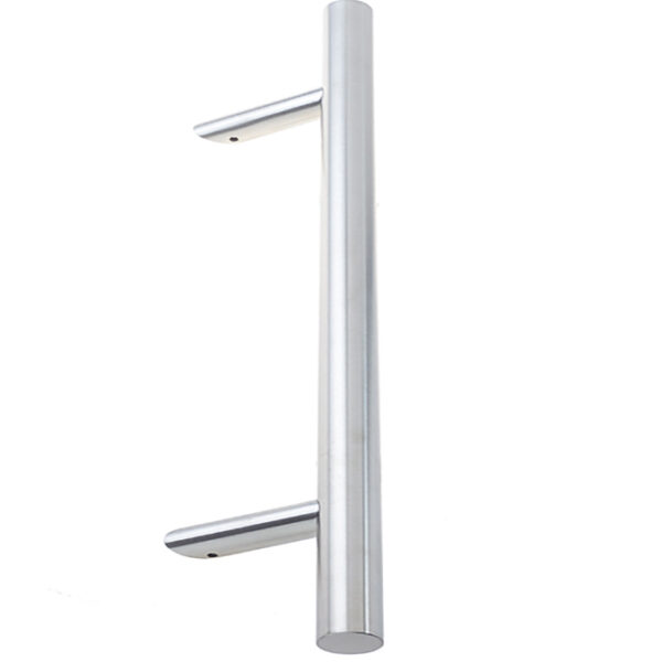 Stainless Steel Cranked Pull Handles 1200x32mm Satin Stainless Steel