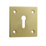 Frelan Jedo Square Open Escutcheon 50x50mm Polished Brass