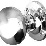 Frelan Jedo Mushroom Mortice Door Knobs 51mm Diameter 51mm Polished Chrome