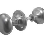 Frelan Jedo Mushroom Rim Door Knobs 50mm Satin Chrome