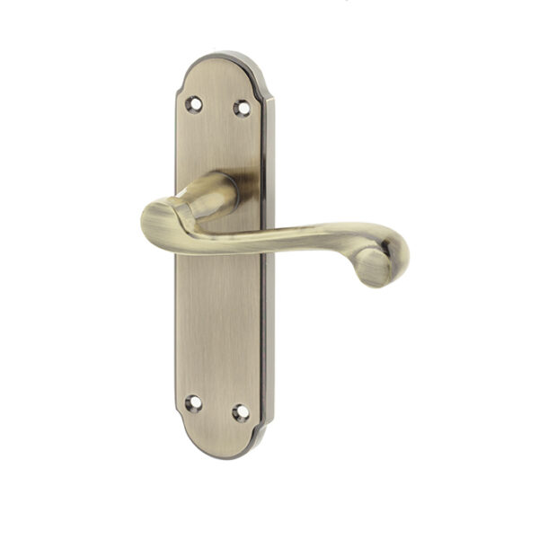 Marlow Suite Door Handle on Latchplate Antique Bronze