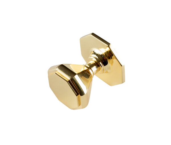 Frelan Jedo Forma Centre Door Knobs 70mm Polished Brass