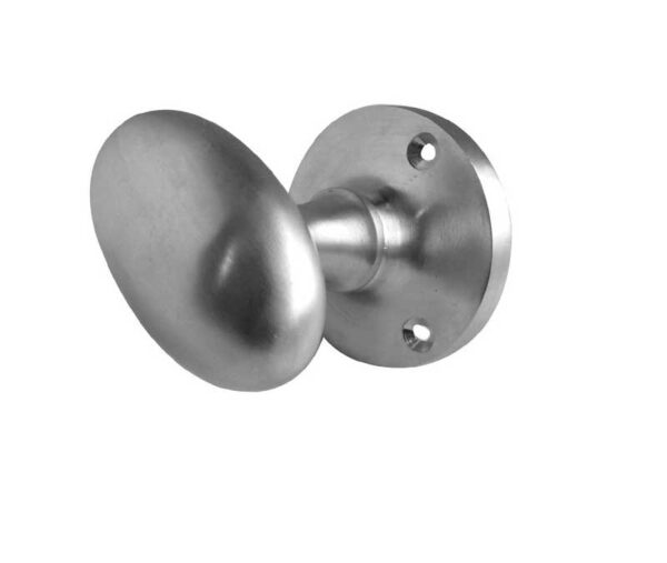 Frelan Jedo Kontrax Oval Mortice Door Knobs Satin Chrome