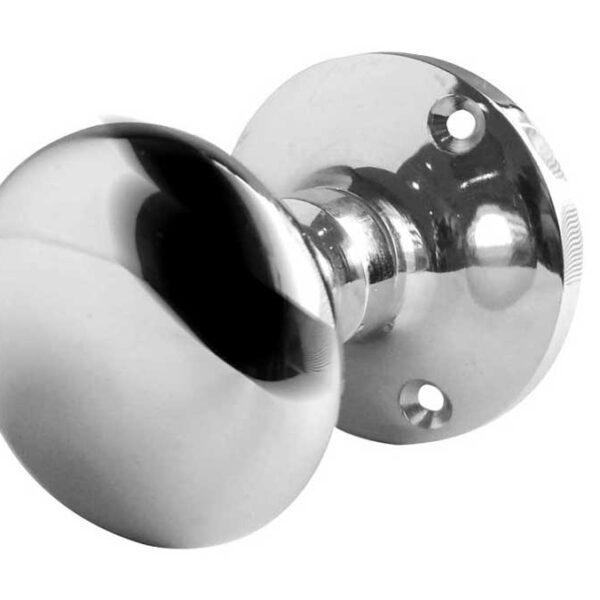 Jedo Kontrax Mushroom Mortice Door Knobs Polished Chrome