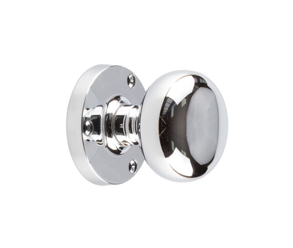 Frelan Jedo Mushroom Mortice Door Knobs 60mm Diameter Polished Chrome